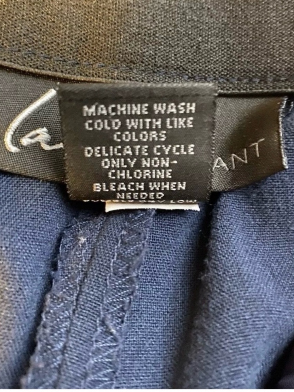 Lane Bryant Navy Blue Tailored Slacks - Picture 5 of 5